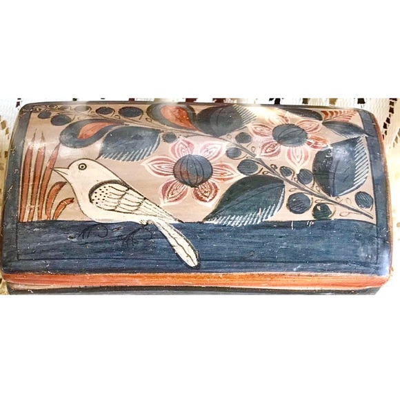 Jewelry Box Keepsake Box Vintage Pottery - Picture 4 of 11